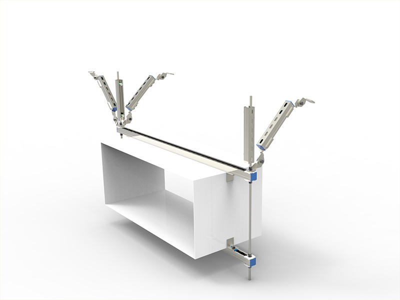 矩形风管双向康震支吊架