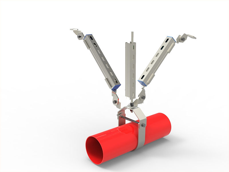 单管双向抗震支吊架